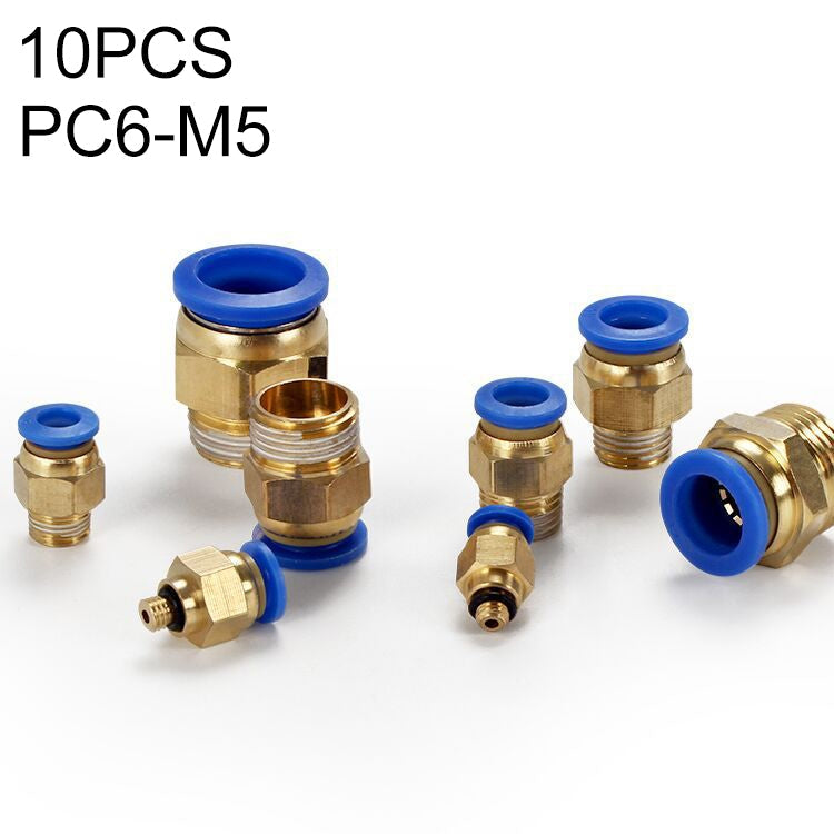 PC6-04 LAIZE 2pcs PC Male Thread Straight Pneumatic Quick Fitting Connector My Store