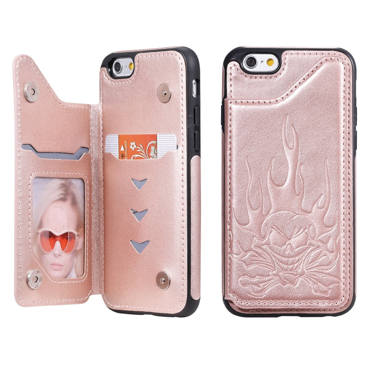 Skull Head Embossing Pattern Shockproof Protective Case with Holder & Card Slots & Wallet, Series 3 My Store