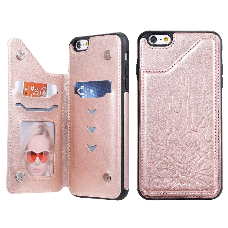 Skull Head Embossing Pattern Shockproof Protective Case with Holder & Card Slots & Wallet, Series 2 My Store