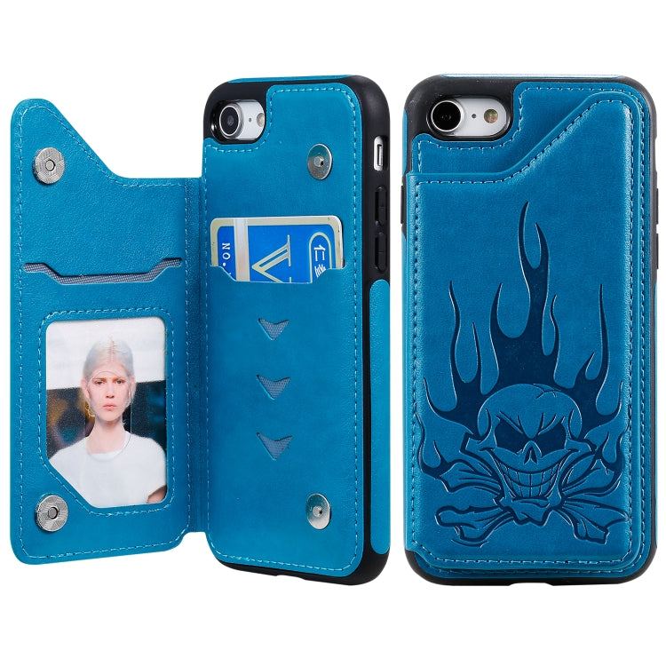 Skull Head Embossing Pattern Shockproof Protective Case with Holder & Card Slots & Wallet, Series 4 My Store