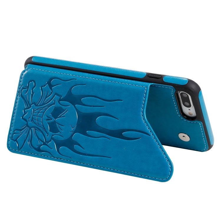 Skull Head Embossing Pattern Shockproof Protective Case with Holder & Card Slots & Wallet, Series 2 My Store