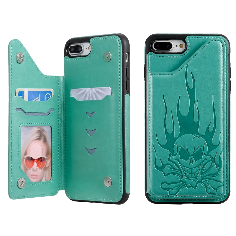 Skull Head Embossing Pattern Shockproof Protective Case with Holder & Card Slots & Wallet, Series 2 My Store