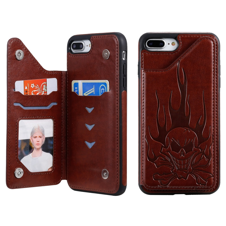 Skull Head Embossing Pattern Shockproof Protective Case with Holder & Card Slots & Wallet, Series 2 My Store