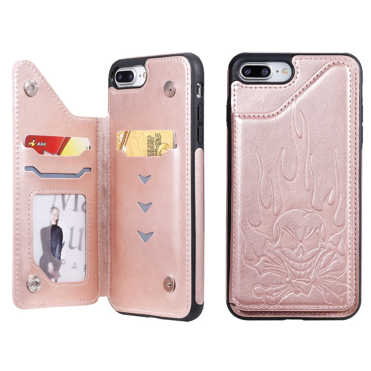 Skull Head Embossing Pattern Shockproof Protective Case with Holder & Card Slots & Wallet, Series 2 My Store