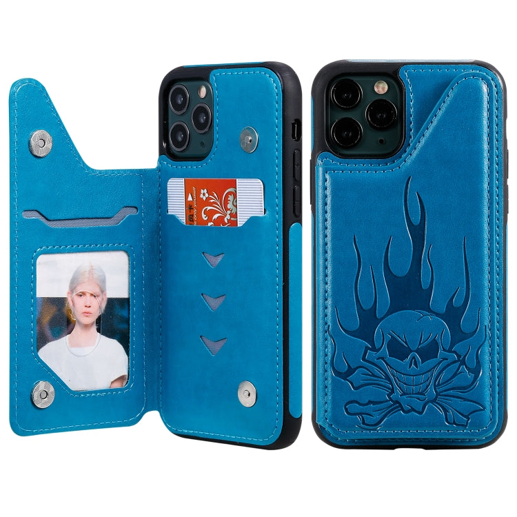 Skull Head Embossing Pattern Shockproof Protective Case with Holder & Card Slots & Wallet, Series 5 My Store