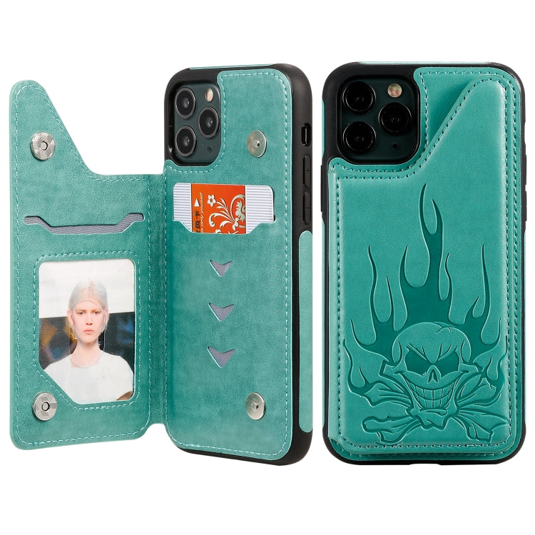 Skull Head Embossing Pattern Shockproof Protective Case with Holder & Card Slots & Wallet, Series 5 My Store