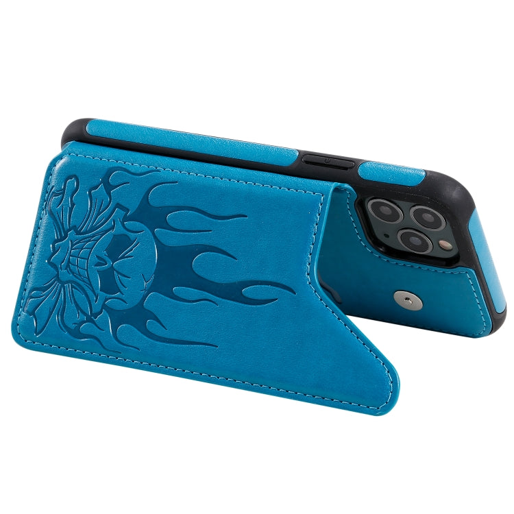 Skull Head Embossing Pattern Shockproof Protective Case with Holder & Card Slots & Wallet, Series 3 My Store