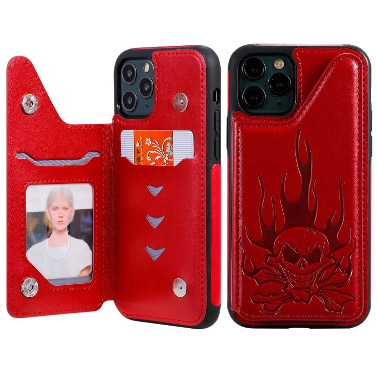 Skull Head Embossing Pattern Shockproof Protective Case with Holder & Card Slots & Wallet, Series 3 My Store