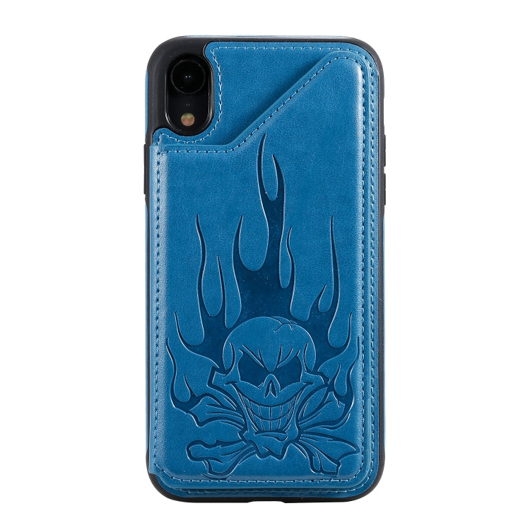 Skull Head Embossing Pattern Shockproof Protective Case with Holder & Card Slots & Wallet, Series 1 My Store