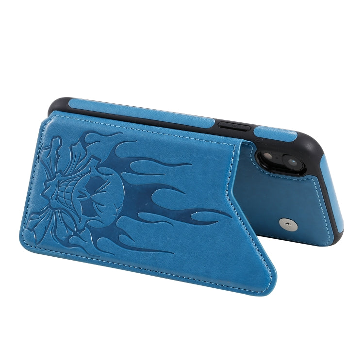 Skull Head Embossing Pattern Shockproof Protective Case with Holder & Card Slots & Wallet, Series 1 My Store