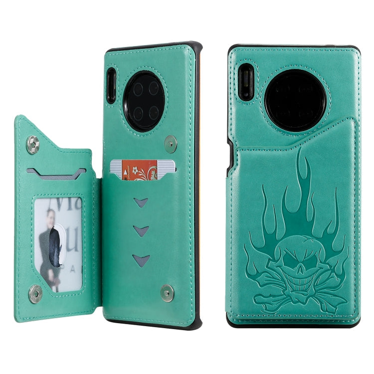 Skull Head Embossing Pattern Shockproof Protective Case with Holder & Card Slots & Wallet, Series 5 My Store