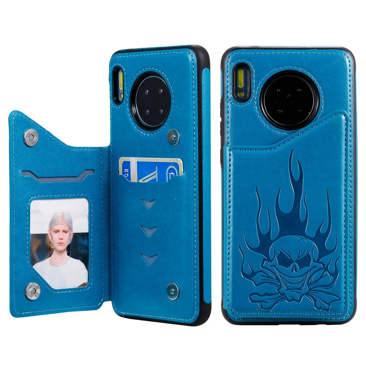 Skull Head Embossing Pattern Shockproof Protective Case with Holder & Card Slots & Wallet, Series 1 My Store