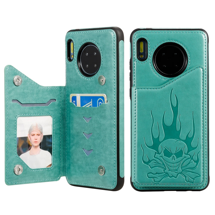 Skull Head Embossing Pattern Shockproof Protective Case with Holder & Card Slots & Wallet, Series 1 My Store