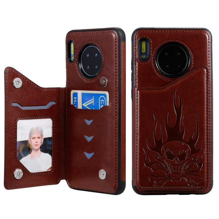 Skull Head Embossing Pattern Shockproof Protective Case with Holder & Card Slots & Wallet, Series 1 My Store