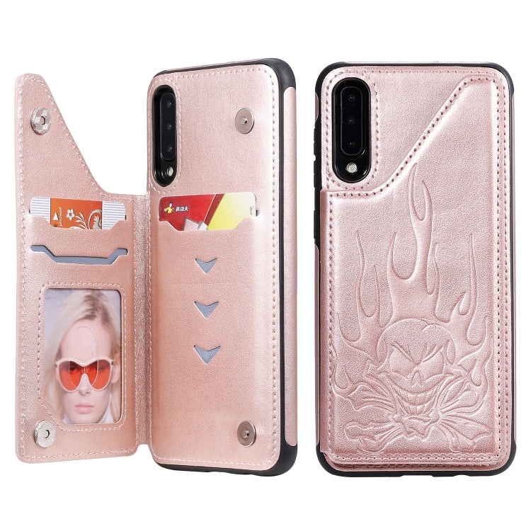 Skull Head Embossing Pattern Shockproof Protective Case with Holder & Card Slots & Wallet, Series 3 My Store