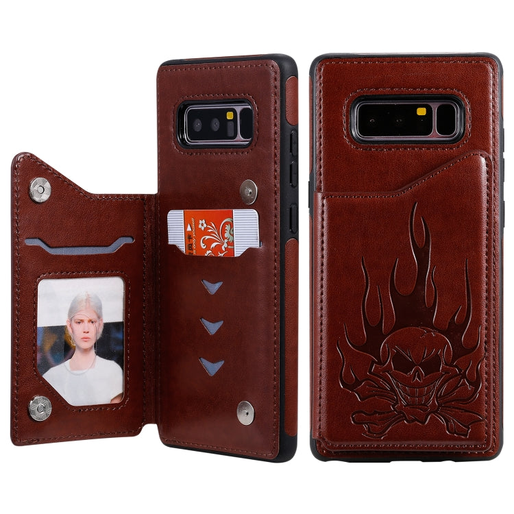 Skull Head Embossing Pattern Shockproof Protective Case with Holder & Card Slots & Wallet, Series 4 My Store