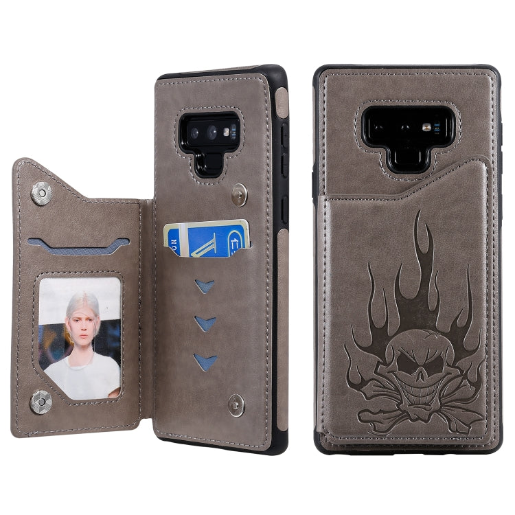 Skull Head Embossing Pattern Shockproof Protective Case with Holder & Card Slots & Wallet, Series 2 My Store