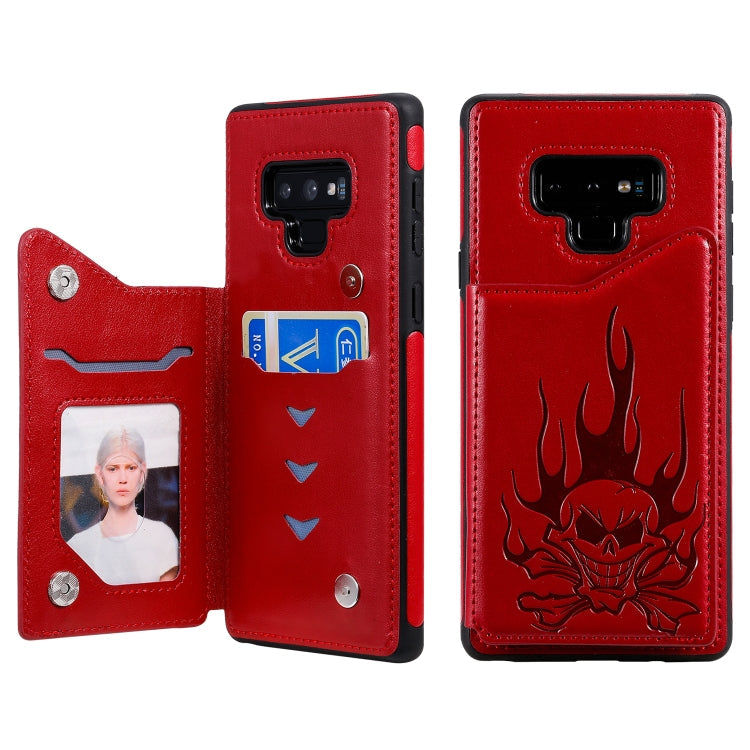 Skull Head Embossing Pattern Shockproof Protective Case with Holder & Card Slots & Wallet, Series 2 My Store