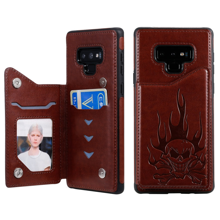 Skull Head Embossing Pattern Shockproof Protective Case with Holder & Card Slots & Wallet, Series 2 My Store