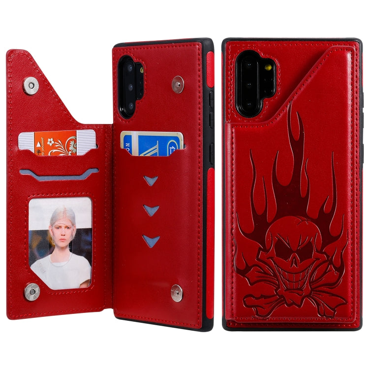 Skull Head Embossing Pattern Shockproof Protective Case with Holder & Card Slots & Wallet, Series 2 My Store