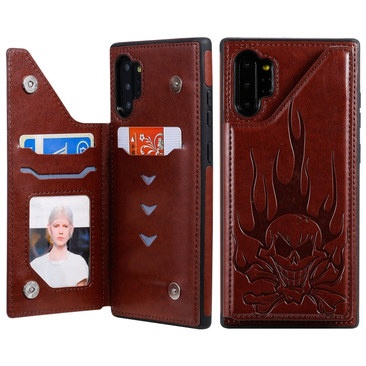 Skull Head Embossing Pattern Shockproof Protective Case with Holder & Card Slots & Wallet, Series 2 My Store