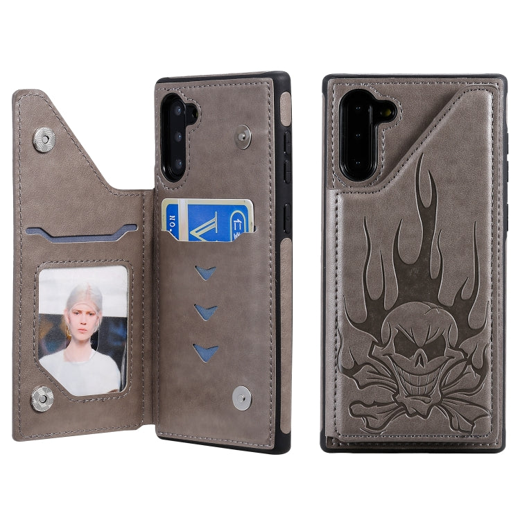 Skull Head Embossing Pattern Shockproof Protective Case with Holder & Card Slots & Wallet, Series 1 My Store