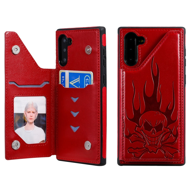 Skull Head Embossing Pattern Shockproof Protective Case with Holder & Card Slots & Wallet, Series 1 My Store