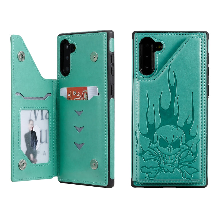 Skull Head Embossing Pattern Shockproof Protective Case with Holder & Card Slots & Wallet, Series 1 My Store