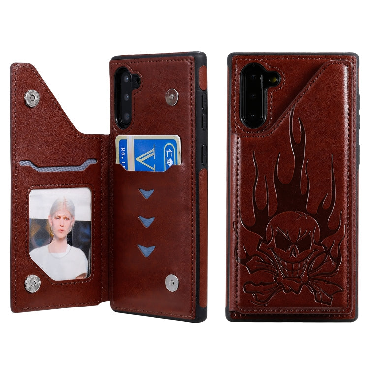 Skull Head Embossing Pattern Shockproof Protective Case with Holder & Card Slots & Wallet, Series 1 My Store