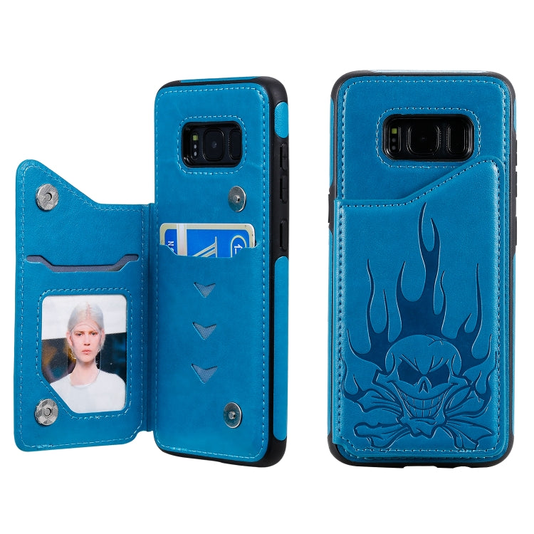 Skull Head Embossing Pattern Shockproof Protective Case with Holder & Card Slots & Wallet, Series 4 My Store