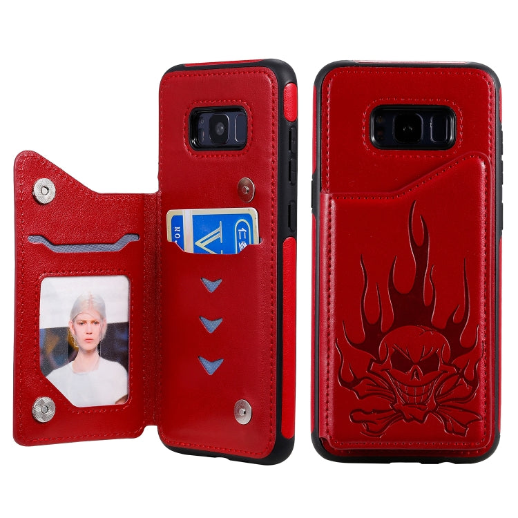 Skull Head Embossing Pattern Shockproof Protective Case with Holder & Card Slots & Wallet, Series 5 My Store