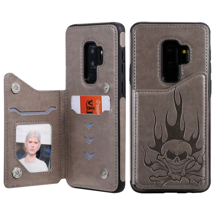 Skull Head Embossing Pattern Shockproof Protective Case with Holder & Card Slots & Wallet, Series 5 My Store