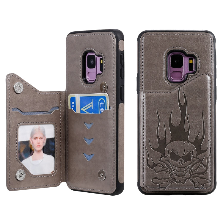 Skull Head Embossing Pattern Shockproof Protective Case with Holder & Card Slots & Wallet, Series 2 My Store