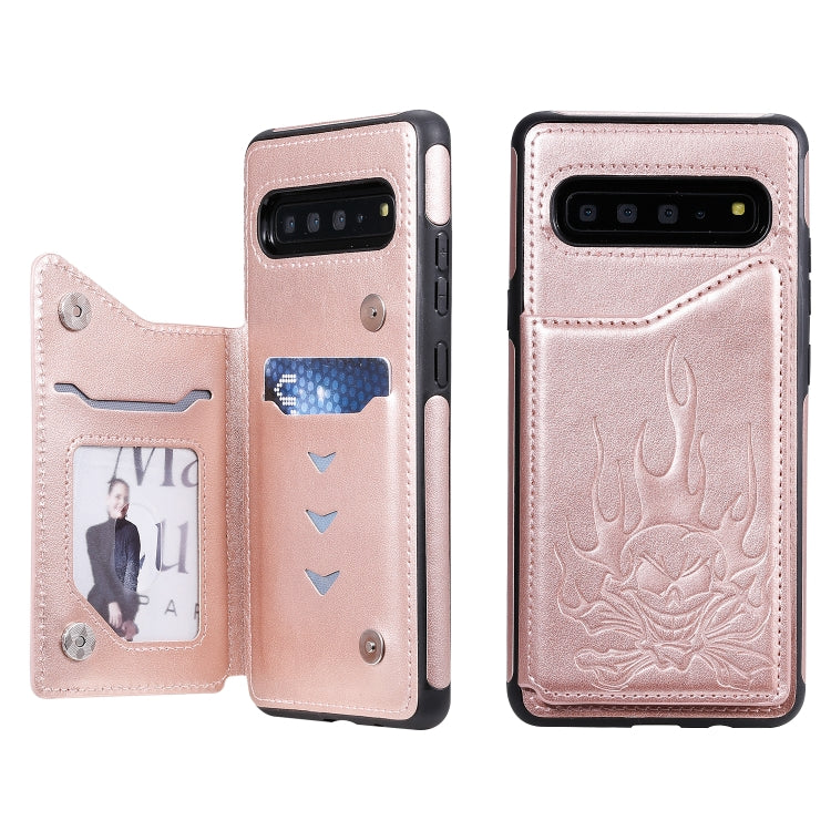 Skull Head Embossing Pattern Shockproof Protective Case with Holder & Card Slots & Wallet, Series 3 My Store