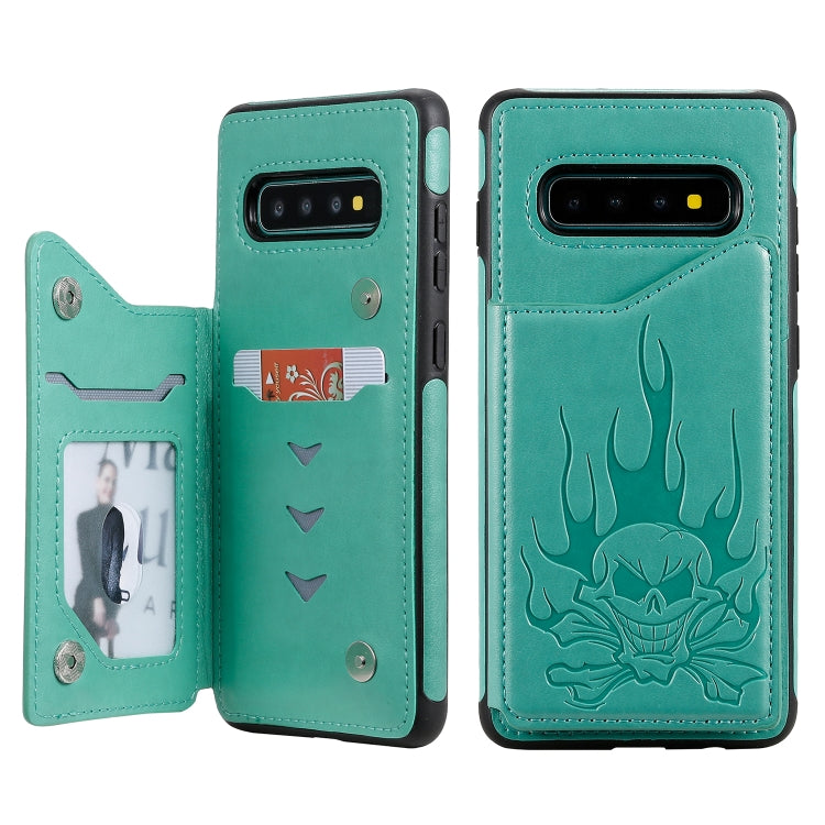 Skull Head Embossing Pattern Shockproof Protective Case with Holder & Card Slots & Wallet, Series 5 My Store