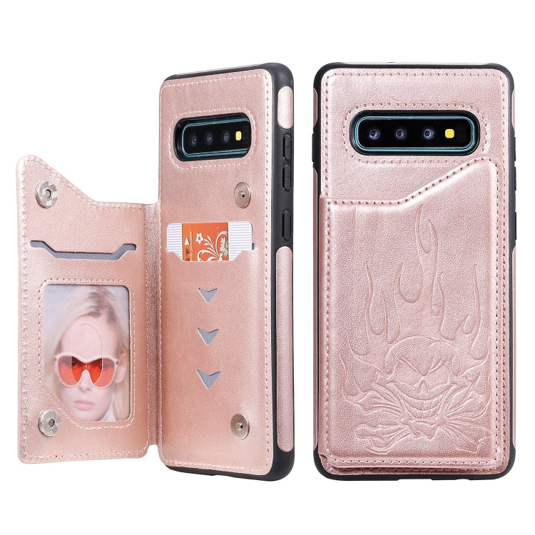 Skull Head Embossing Pattern Shockproof Protective Case with Holder & Card Slots & Wallet, Series 5 My Store