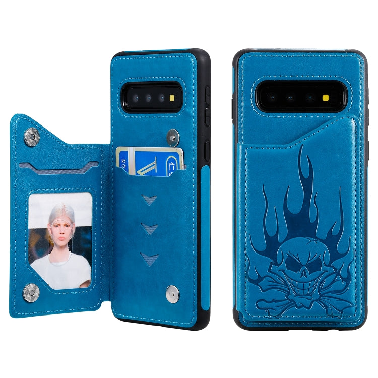 Skull Head Embossing Pattern Shockproof Protective Case with Holder & Card Slots & Wallet, Series 1 My Store