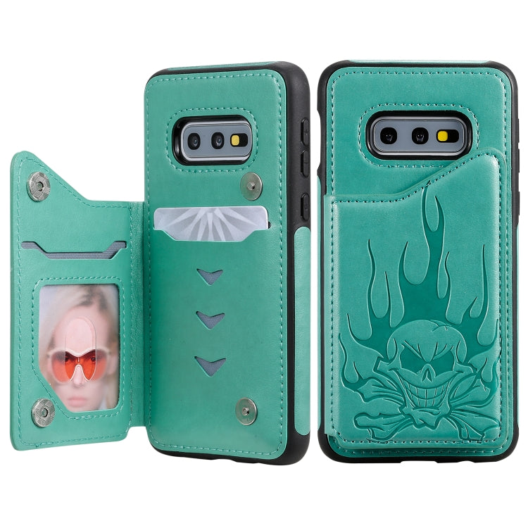 Skull Head Embossing Pattern Shockproof Protective Case with Holder & Card Slots & Wallet, Series 3 My Store