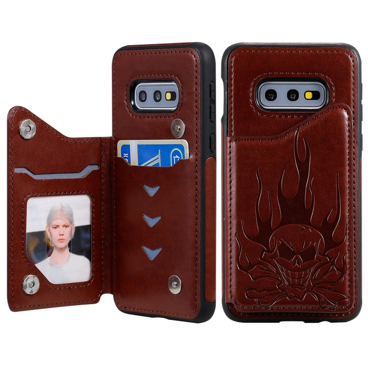 Skull Head Embossing Pattern Shockproof Protective Case with Holder & Card Slots & Wallet, Series 3 My Store