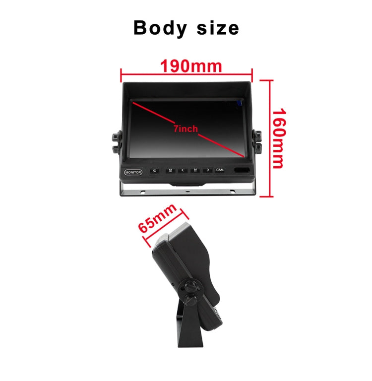 Bus 7 inch IPS Two-split Desktop Monitor