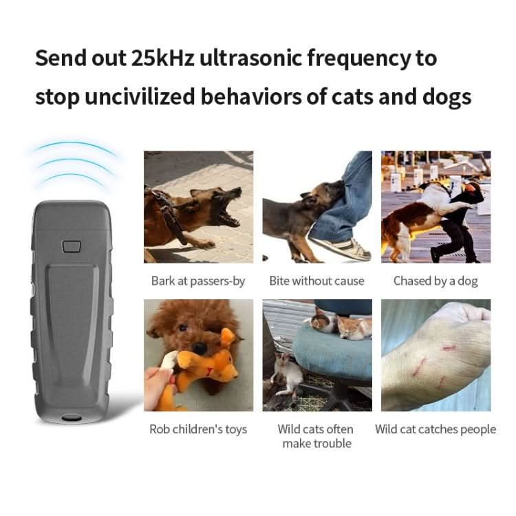 Rechargeable Ultrasonic Bark Stopper Automatic Identification of Sonic Dog Trainer - Reluova