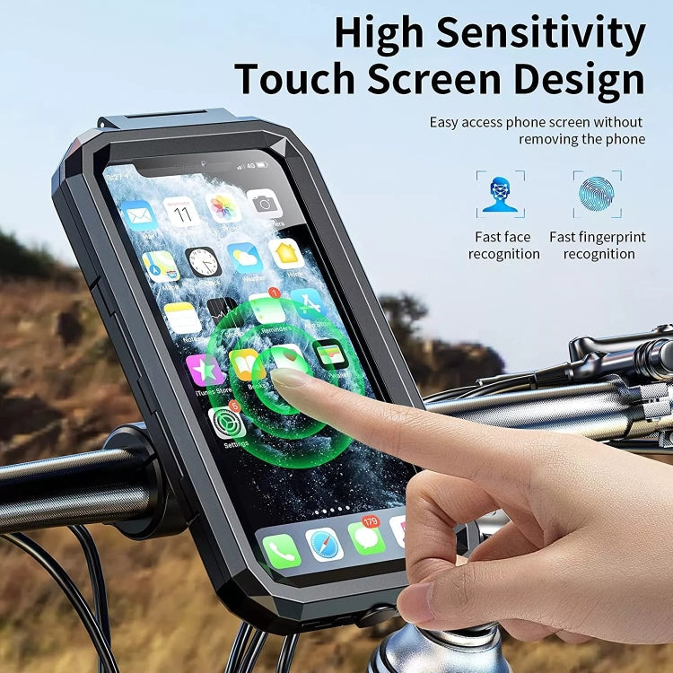 Motorcycle / Bicycle Handlebar Wireless Charging Waterproof Box Mobile Phone Holder ÎҵÄÉ̵ê