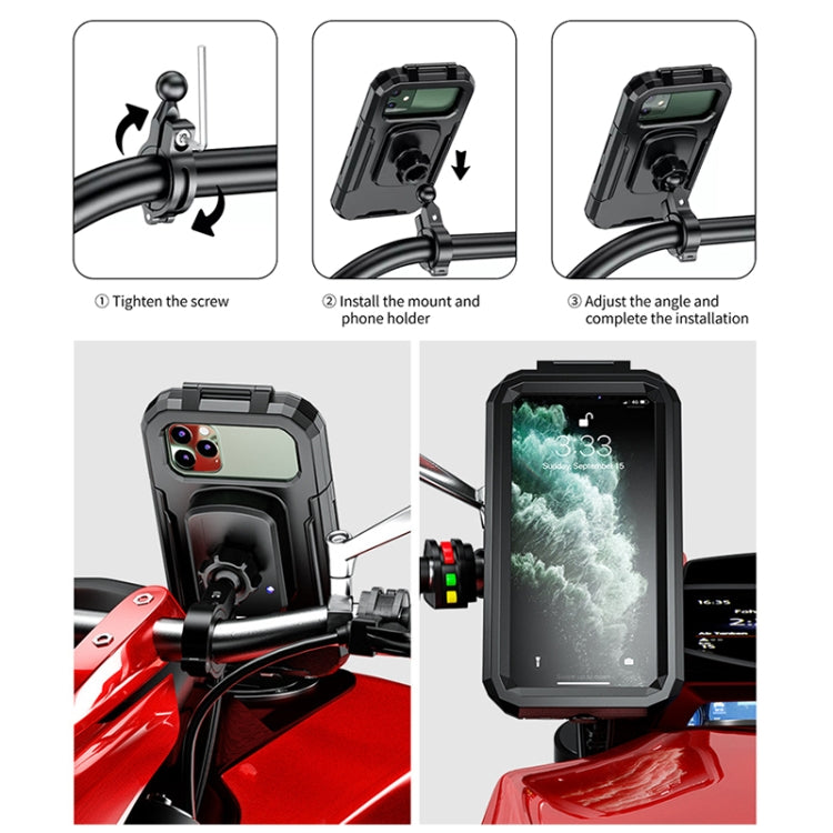 Motorcycle / Bicycle Handlebar Wireless Charging Waterproof Box Mobile Phone Holder ÎҵÄÉ̵ê