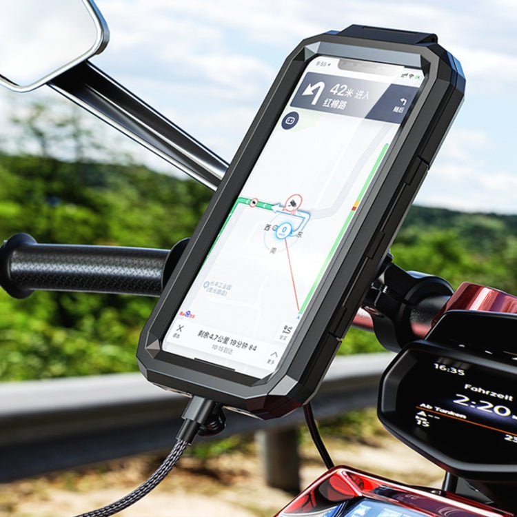 Motorcycle / Bicycle Handlebar Wireless Charging Waterproof Box Mobile Phone Holder ÎҵÄÉ̵ê