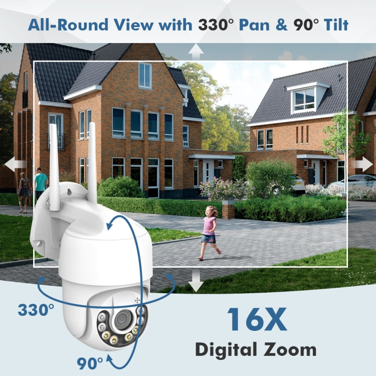 QX59 1920 x 1080P HD 2MP Wireless WiFi Smart Surveillance Camera