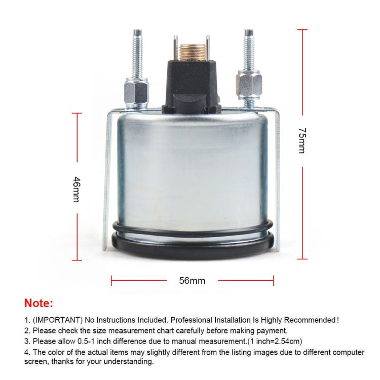 52mm Pointer Mechanical Water Temperature Gauge with Sensor-Reluova