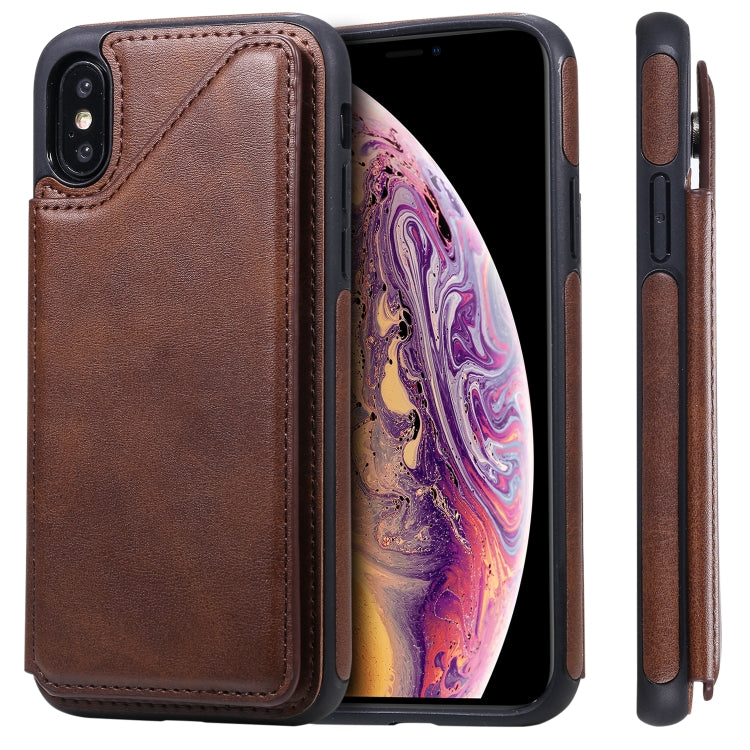 Shockproof Calf Texture Protective Case with Holder & Card Slots & Frame, Series 6 My Store