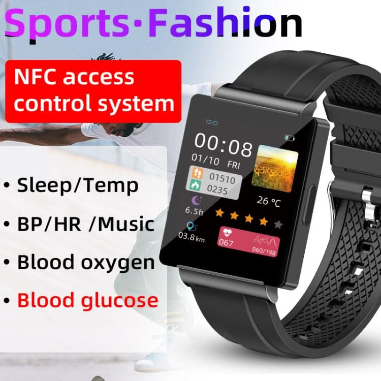 KS01 1.85 Inch Smart Watch Supports Blood Glucose Detection, Blood Pressure Detection, Blood Oxygen Detection