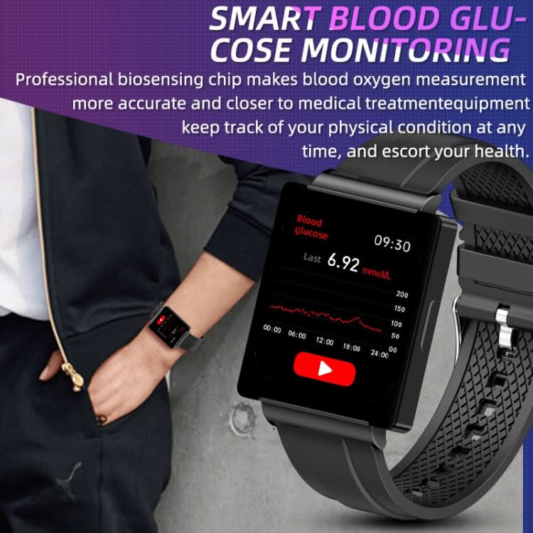 KS01 1.85 Inch Smart Watch Supports Blood Glucose Detection, Blood Pressure Detection, Blood Oxygen Detection