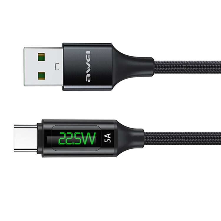 awei CL-123L 1m USB to USB-C / Type-C Digital Display Data Fast Charging Cable